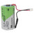 Xeno lithium thionyl chloride battery with secure connector
