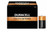 12-pack D Duracell MN1300 alkaline batteries arranged in a row