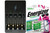 Rayovac compact AA/AAA charger with four Energizer AAA batteries