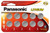 CR2032 Panasonic 3 Volt Lithium Coin Cell Batteries (10 on a Card)