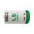 Close-up of Saft LS33600 battery label details