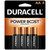 Duracell MN1500B4 AA alkaline batteries 4 pack front packaging