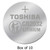 Toshiba CR2032 3V lithium coin cell batteries 10-pack