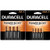 Duracell AA and AAA alkaline battery combo pack on retail cards