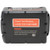 Close-up of Milwaukee 18V replacement battery for power tools