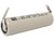 Molicel P28A 18650 lithium ion battery showing side profile and tabs