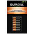 Duracell AA DX1500 2500mAh NiMH rechargeable batteries 6-pack on card