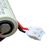 Side angle of FDK CR17335SE battery showing white plug connector