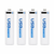 Li-ion AA batteries with USB Type-C charging cable