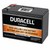 Close-up of F2 Faston terminals on Duracell DUR12V-9 battery