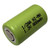 Power Portable 1/2 AA NiMH flat top battery front view