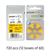 Box of PowerOne P10 hearing aid batteries, size 10, 720-pack