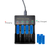 Eight 3.2V 14430 LiFePO4 rechargeable batteries included