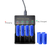 4 slot LiFePO4 battery charger with power adapter