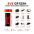 Compact 3V CR123A lithium batteries by EVE