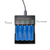 Four 18650 button top 3.2V LiFePO4 batteries included