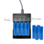 USB 4-slot LiFePO4 battery charger with included power adapter
