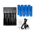 Eight 3.2V 18650 LiFePO4 button top batteries