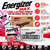 Stacked Energizer MAX E92BP-12 AAA batteries in retail cards