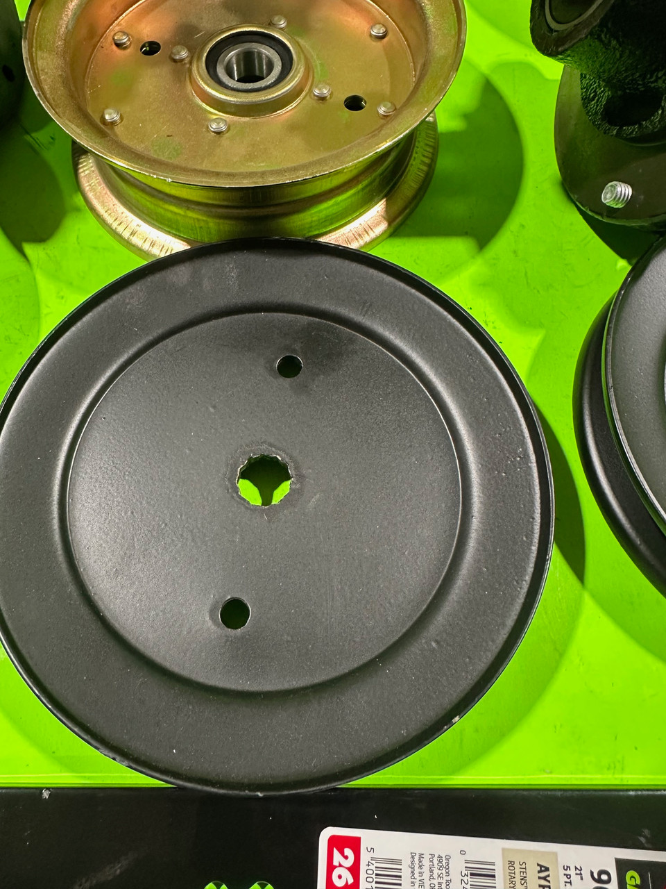 Heavy Duty Rebuild Kit Blade Spindle Belt Idlers Pulleys for Husqvarna MZ6128 FD61M 61inch