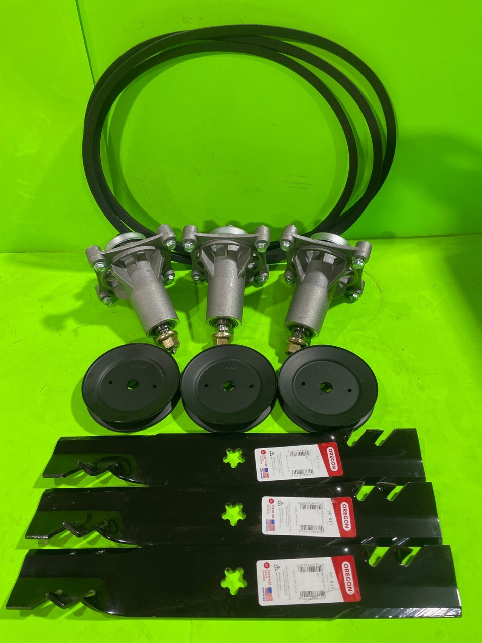 Husqvarna YTH24K48 48" Deck Rebuild Kit Spindles Gator Blades Belt Pulleys