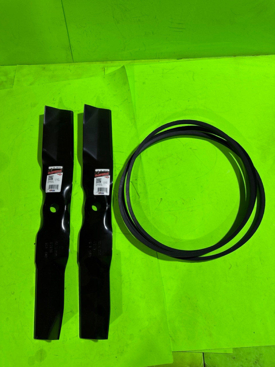 Mower Deck Blade Belt Kit for John Deere Z320M 2 Blades And Deck Belt