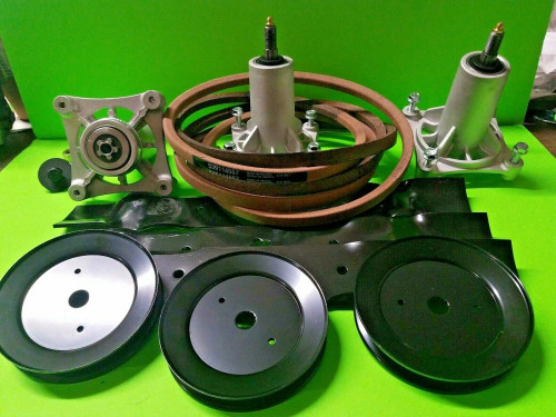 Husqvarna 54” Deck Kit with High Lift Blades, Spindles, Spindle Pulleys, and 154" Belt  RZ5424 RZ5426 RZ5422 RZ54i Z254