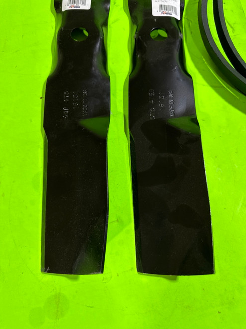 Mower Deck Blade Belt Kit for John Deere Z320M 2 Blades And Deck Belt