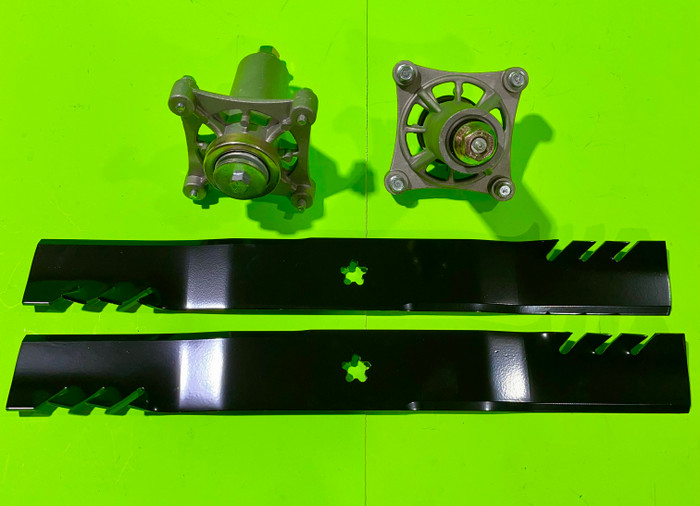 Deck Kit with Gator Mulching Blades & Spindles for Husqvarna 46