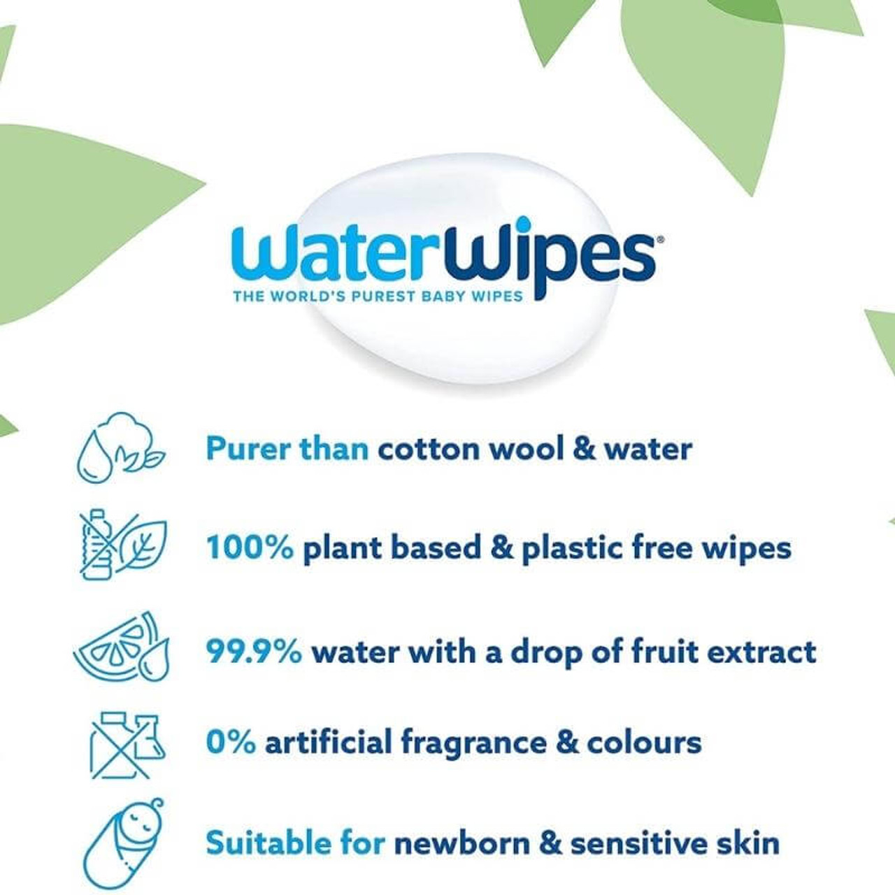 WaterWipes BIO Toallitas de Bebé Pack 4x60 Unidades