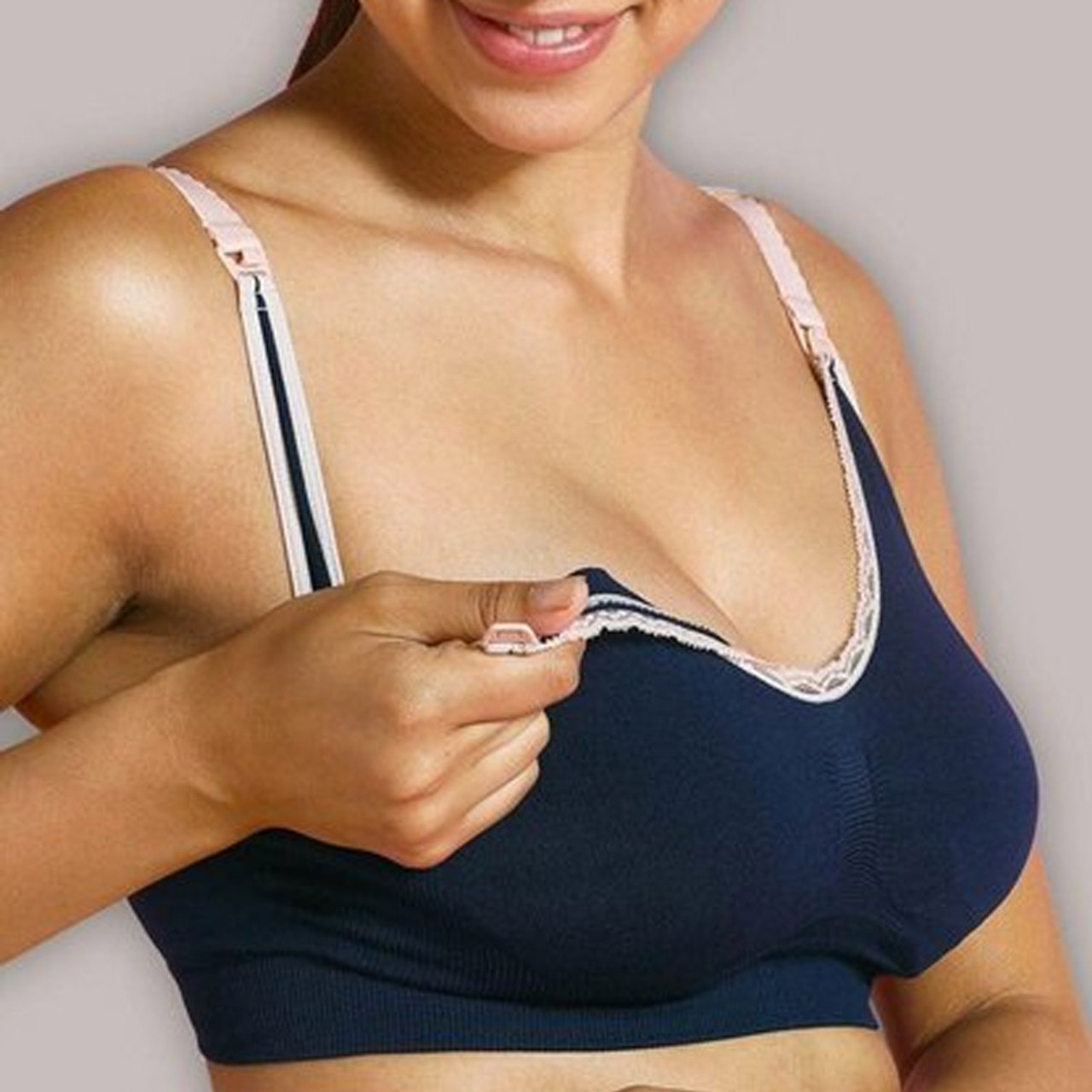 Maternity Lace Nursing Bra by Carriwell White or Black