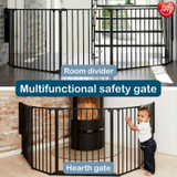 BabyDan Configure Flex XL Hearth Gate Black 90-278cm 5