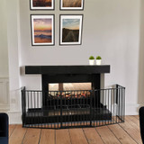 BabyDan Configure Flex XL Hearth Gate Black 90-278cm BabyDan Traditional Fireplace