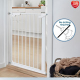 BabyDan Danamic Narrow Pressure Fit Safety Gate White (60.5-66.5cm) 5