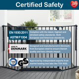 BabyDan Configure Flex Gate Medium - Black (90-146 cm) 4