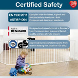 BabyDan Configure Flex Gate Large - White (90-223 cm) 8