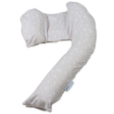 Dreamgenii Pregnancy Support & Feeding Pillow - Floral Grey White pillow