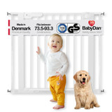 BabyDan Premier Pressure Indicator Gate, White (73.5cm - 92.6cm) 2