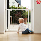 BabyDan Premier Pressure Indicator Gate, White (151.8cm - 158cm) 2