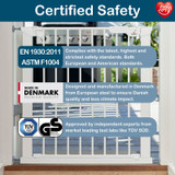 BabyDan Premier Pressure Indicator Gate, White (151.8cm - 158cm) 7