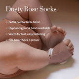 Owlet Smart Sock 3 Set of 4 Socks Dusty Pink live