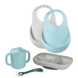 Beaba Silicone Meal Seat And Bibs Bundle