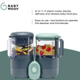 Babymoov Nutribaby One 4 en 1 Batidora, vaporizadora y batidora de alimentos para bebés Acerca de