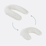 Babymoov 2-in-1 U shape and C shape maternity pillow - Off White Petals  2