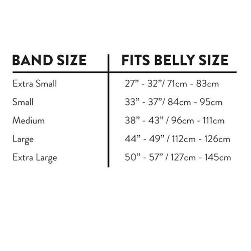 Belly Bandit Size Chart