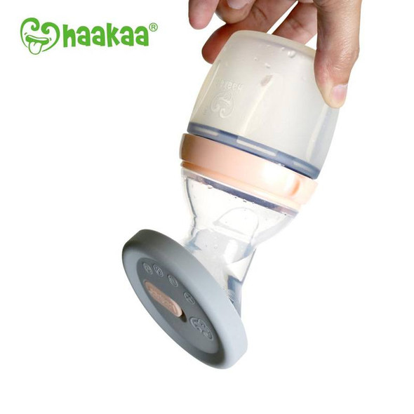 Haakaa New Silicone Breast Pump Cap - Grey