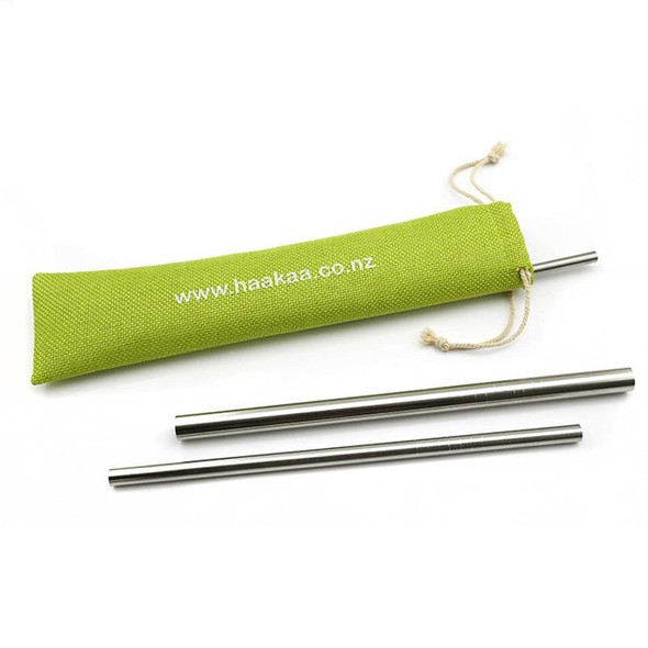 Haakaa Stainless Steel Straw Straight With Ridges- S (3P)