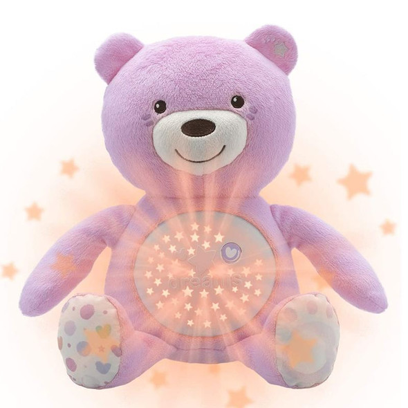 Chicco First Dreams Baby Bear Pink lights
