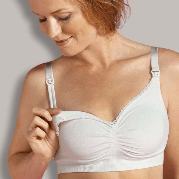 Reggiseno Premaman E Allattamento Biologico Carriwell Nat. Bianco