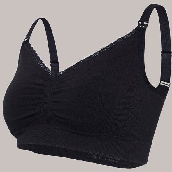 Carriwell Maternity & Nursing Bra with Carri-Gel Support Black